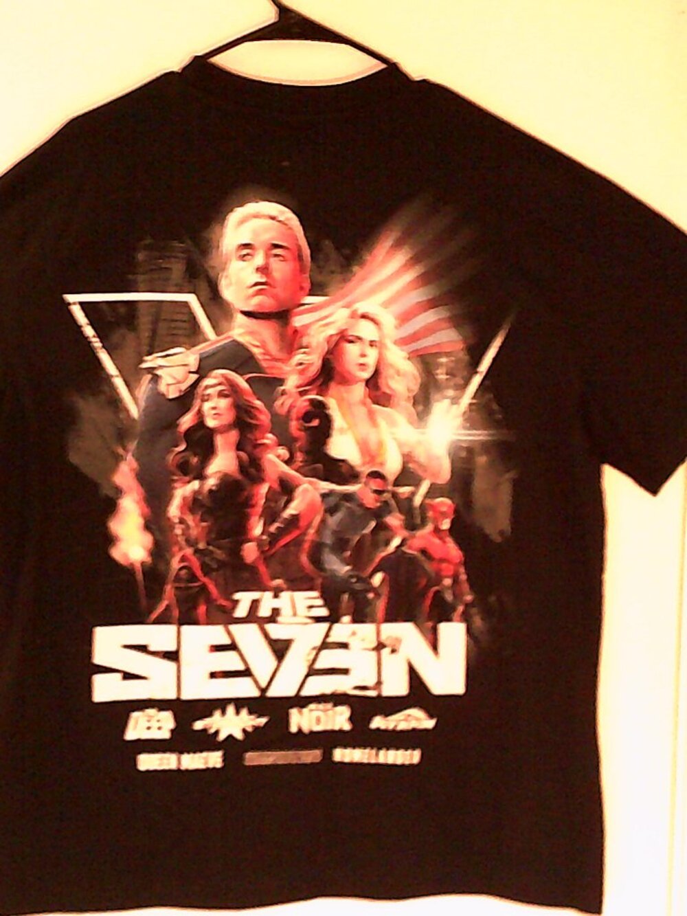 NEW SHOE PALACE "The Boys - The Seven Vought Tee" MEN'S BLACK T-SHIRT L TBSS101